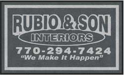 3' x 5' (35" x 59") ColorStar Impressions  RUBIO Indoor Logo Mat