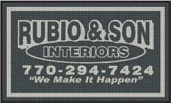 3' x 5' (35" x 58") Waterhog Impressions HD RUBIO  Indoor-Outdoor Logo Mat