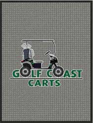 3' x 4' (35" x 45") Waterhog Impressions HD GOLF COAST CARTS  Indoor-Outdoor Logo Mat