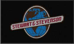 3' x 5' (35" x 58") Waterhog Impressions HD STEWART & STEVENSON  Indoor-Outdoor Logo Mat