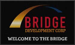 3' x 5' (35" x 58") Waterhog Impressions HD BRIDGE Indoor-Outdoor Logo Mat
