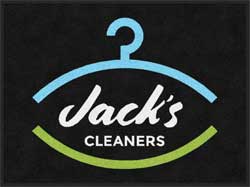3' x 4' (35" x 47") ColorStar Impressions JACK'S CLEANERS  Indoor Logo Mat