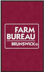 3' x 5' (35" x 59") ColorStar Impressions  FARM BUREAU  Indoor Logo Mat