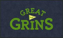 3' x 5' (35" x 59") Digiprint HD GREAT GRINS Indoor Logo Mat