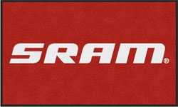 3' x 5' (35" x 58") Colorstar Impressions SRAM Indoor Logo Mat