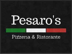 3' x 4' (35" x 47") Digiprint HD PESARO'S  Indoor Logo Mat