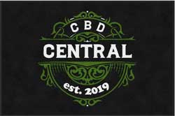 4' x 6' (45" x 69") Colorstar Impressions CBD CENTRAL Indoor Logo Mat