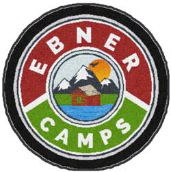3' Round (35" inches) Digiprint HD Custom Shape EBNER CAMPS  Indoor Logo Mat