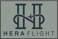 4' x 6' (45" x 69") Waterhog Inlay HERA FLIGHT Indoor /Outdoor Logo Mat