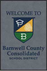 4' x 6' (45" x 69") Digiprint HD BCCSD Indoor Logo mat