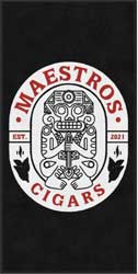 3' x 6' (35" x 69") Digiprint HD MAESTROS CIGARS  Indoor Logo Mat