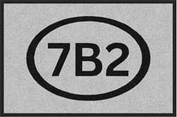 2' x 3' ( 24" x 35" ) ColorStar Impressions 7B2  Indoor Logo Mat