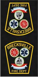 4' x 8' (45" x 95") ColorStar Impressions BRECKSVILLE FIRE DEPT  Indoor Logo Mat