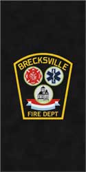 5' x 10' (58" x 119") Colorstar Impressions BRECKSVILLE FIRE DEPT  Indoor Logo Mat
