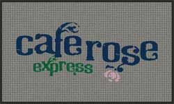 3' x 5' (35" x 58") Waterhog Impressions HD CAFEROSE  Indoor-Outdoor Logo Mat