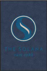 4' x 6' (45" x 69") Digiprint HD THE SOLANA  Indoor Logo mat