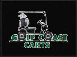 3' x 4' (35" x 45") Waterhog Impressions HD GOLF COAST CARTS  Indoor-Outdoor Logo Mat