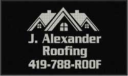 3' x 5' (35" x 58") Waterhog Impressions HD J ALEXANDER ROOFING  Indoor-Outdoor Logo Mat