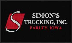 3' x 5' (35" x 58") Waterhog Impressions HD SIMON'S TRUCKING  Indoor-Outdoor Logo Mat