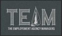 3' x 5' (35" x 58") Waterhog Impressions HD TEAM  Indoor-Outdoor Logo Mat