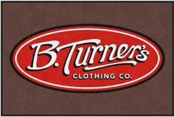 4' x 6' (45" x 69") Colorstar Impressions BTURNERS  Indoor Logo Mat