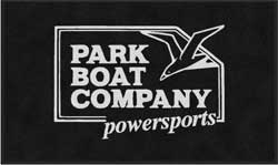 3' x 5' (35" x 59") ColorStar Impressions PARK BOAT COMPANY  Indoor Logo Mat
