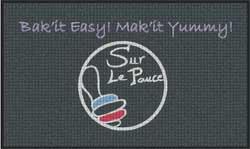 3' x 5' (35" x 58") Waterhog Impressions HD  SUR LE POUCE Indoor-Outdoor Logo Mat