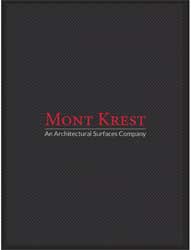 6' x 8' (70" x 95") Superscrape Impressions  MONT KREST  Rubber Logo Mat