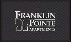 3' x 5' (35" x 56") Superscrape Impressions  FRANKLIN POINTE  Rubber Logo Mat