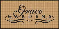 3' x 6' (35" x 69") Waterhog Inlay GRACE GARDENS  Indoor/Outdoor Logo Mat