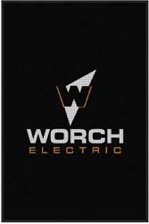 4' x 6' (45" x 69") Waterhog Impressions HD WORCH ELECTRIC  Indoor/Outdoor Logo Mat