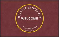 6' x 10' (69" x 119") Colorstar Impressions DIVINE REDEEMER  Indoor Logo Mat