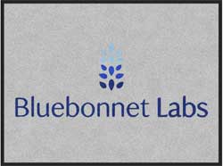 3' x 4' (35" x 47") ColorStar Impressions  BLUEBONNET LABS Indoor Logo Mat