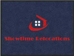 3' x 4' (35" x 47") Digiprint HD SHOWTIME RELOCATIONS  Indoor Logo Mat