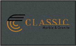 3' x 5' (35" x 58") Waterhog Impressions HD CLASSIC MARBLE AND GRANITE Indoor-Outdoor Logo Mat