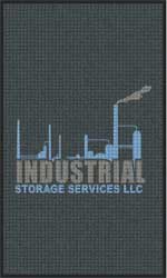 3' x 5' (35" x 58") Waterhog Impressions HD INDUSTRIAL STORAGE  Indoor-Outdoor Logo Mat