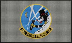 4' x 6' (45" x 69") Waterhog Impressions HD 86TH FLYING TRAINING SQ  Indoor-Outdoor Logo Mat