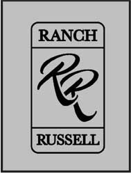 3' x 4' (35" x 47") ColorStar Impressions   RANCH RUSSELL  Indoor Logo Mat
