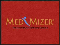 3' x 4' (35" x 47") ColorStar Impressions MED MIZER Indoor Logo Mat