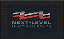 3' x 5' (35" x 56") Superscrape Impressions NEXT LEVEL Rubber Logo Mat