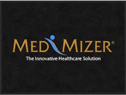 3' x 4' (35" x 47") ColorStar Impressions MED MIZER Indoor Logo Mat