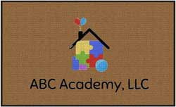3' x 5' (35" x 58") Waterhog Impressions HD ABC ACADEMY  Indoor-Outdoor Logo Mat