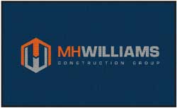 3' x 5' (35" x 58") Waterhog Impressions HD MH WILLIAMS  Indoor-Outdoor Logo Mat