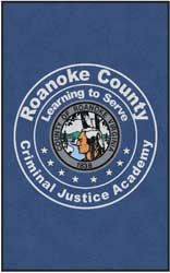 5' x 8' (58" x 95") Digiprint HD ROANOKE COUNTY Indoor Logo Mat