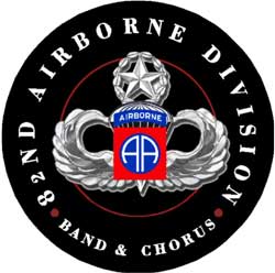 6' Round (68" inches) Digiprint HD Custom Shape 82ND AIRBORNE DIVISION  Indoor Logo Mat