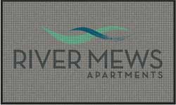 3' x 5' (35" x 58") Waterhog Impressions HD RIVER MEWS Indoor-Outdoor Logo Mat