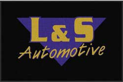4' x 6' (45" x 69") Waterhog Impressions HD L&S AUTOMOTIVE  Indoor-Outdoor Logo Mat