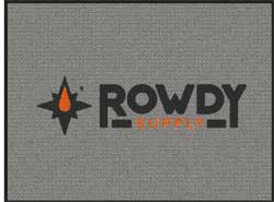 3' x 4' (35" x 45") Waterhog Impressions HD ROWDY SUPPLY  Indoor-Outdoor Logo Mat