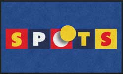 3' x 5' (35" x 58") Digiprint HD  SPOTS  Indoor Logo Mat