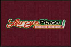 4' x 6' (45" x 69") Waterhog Impressions HD LARRY'S PLACE  Indoor-Outdoor Logo Mat